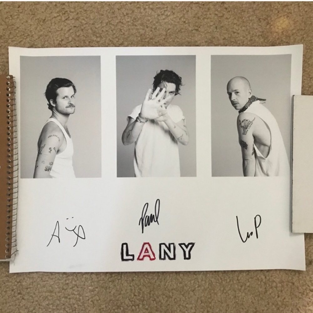 Lany Merch Signed Poster